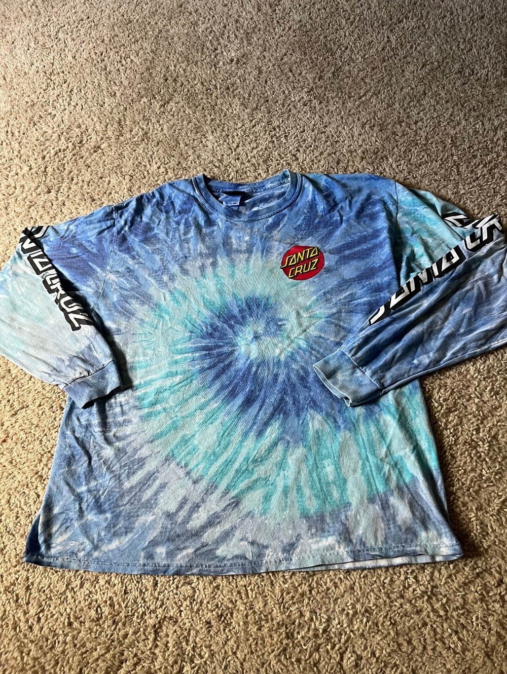 Santa Cruz Tie-Dye Long Sleeve T-Shirt XL